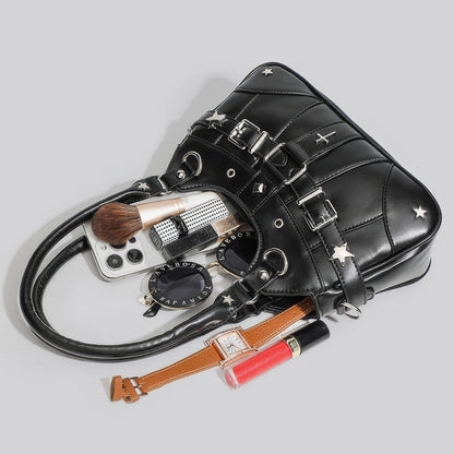 Star Rivet Buckle Detail Handbag