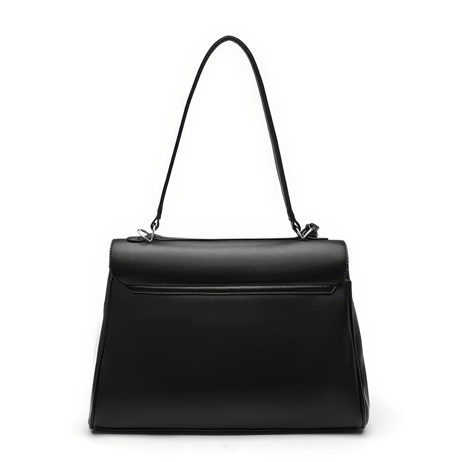Structured Matte Flap Shoulder Bag