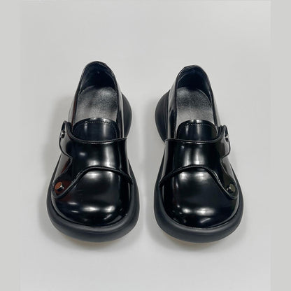 Bubble Sole Patent Leather Loafers