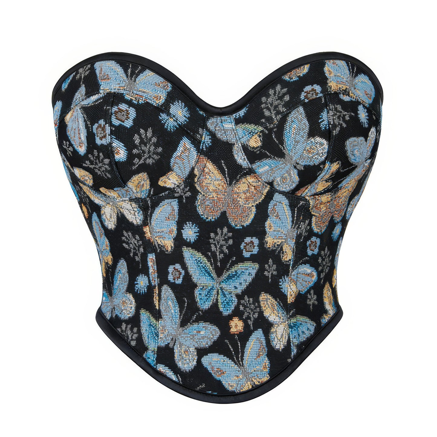 Tapestry Butterfly Sweetheart Corset Top