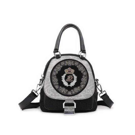 Emblem Patch Contrast Mini Backpack