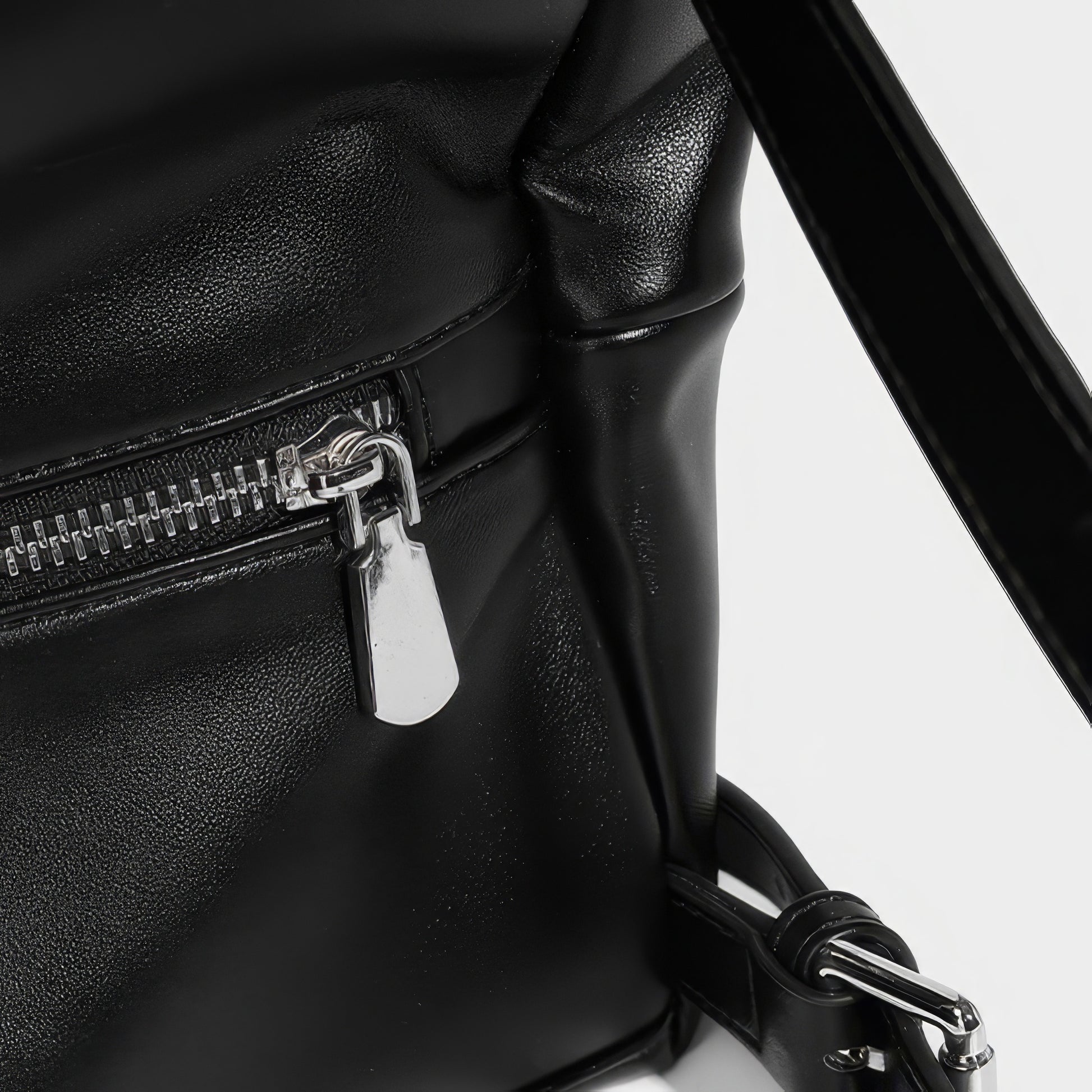 Pleated Soft Faux Leather Shoulder Bag