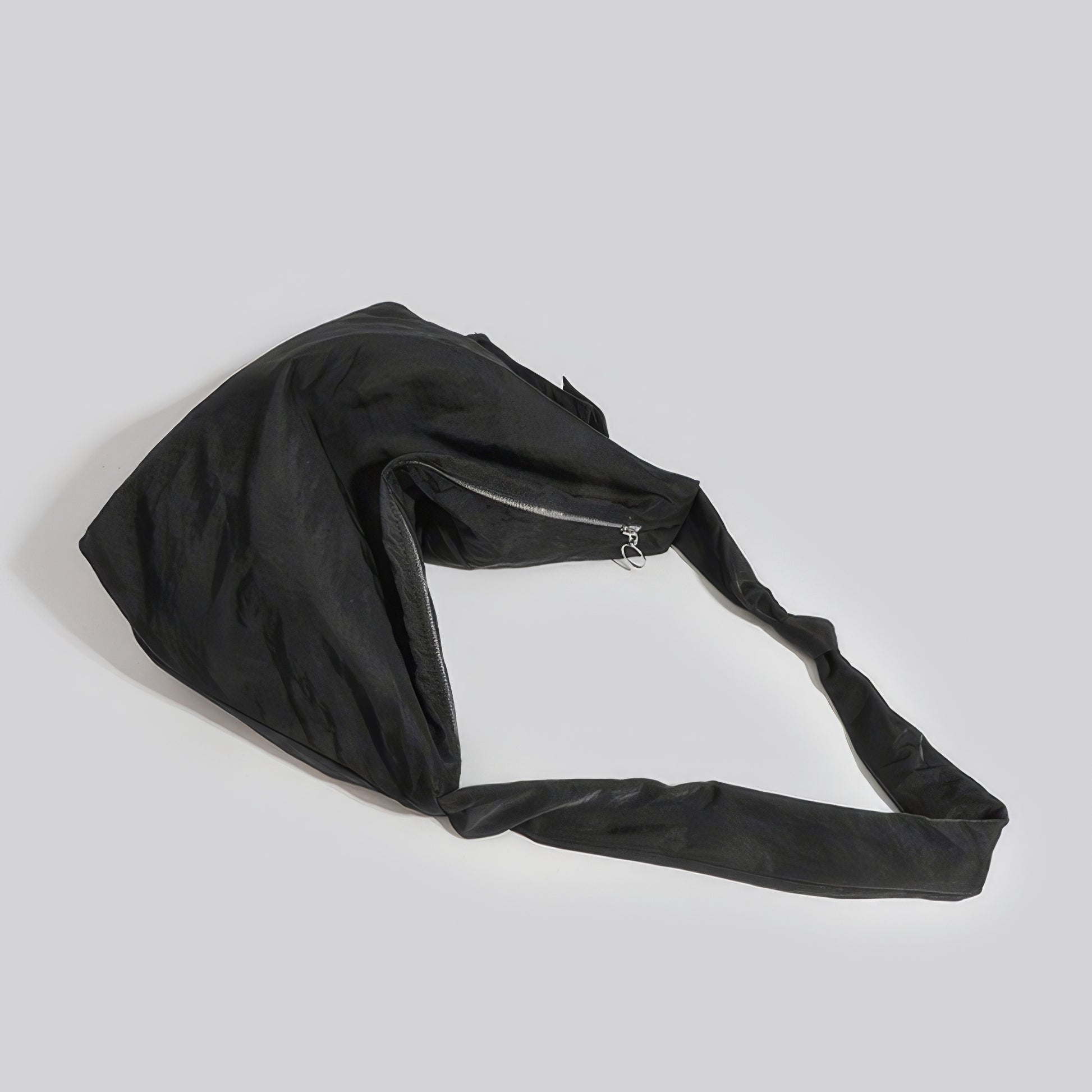 Twisted Strap Utility Pocket Shoulder Bag