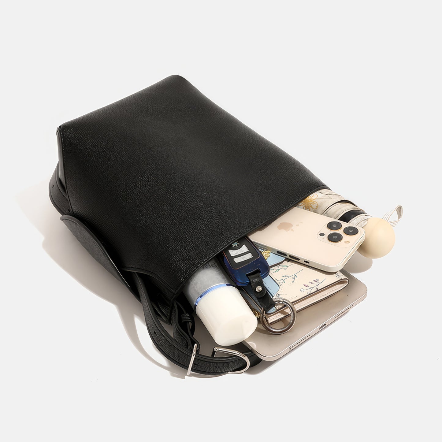 Mini Pebbled Faux Leather Crossbody Bag