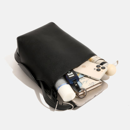 Mini Pebbled Faux Leather Crossbody Bag