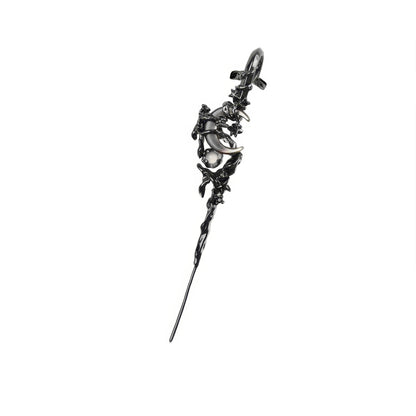 Black Crescent Vine Ear Cuff