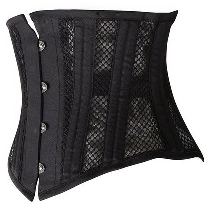 Mesh Panel Underbust Waist Training Corset