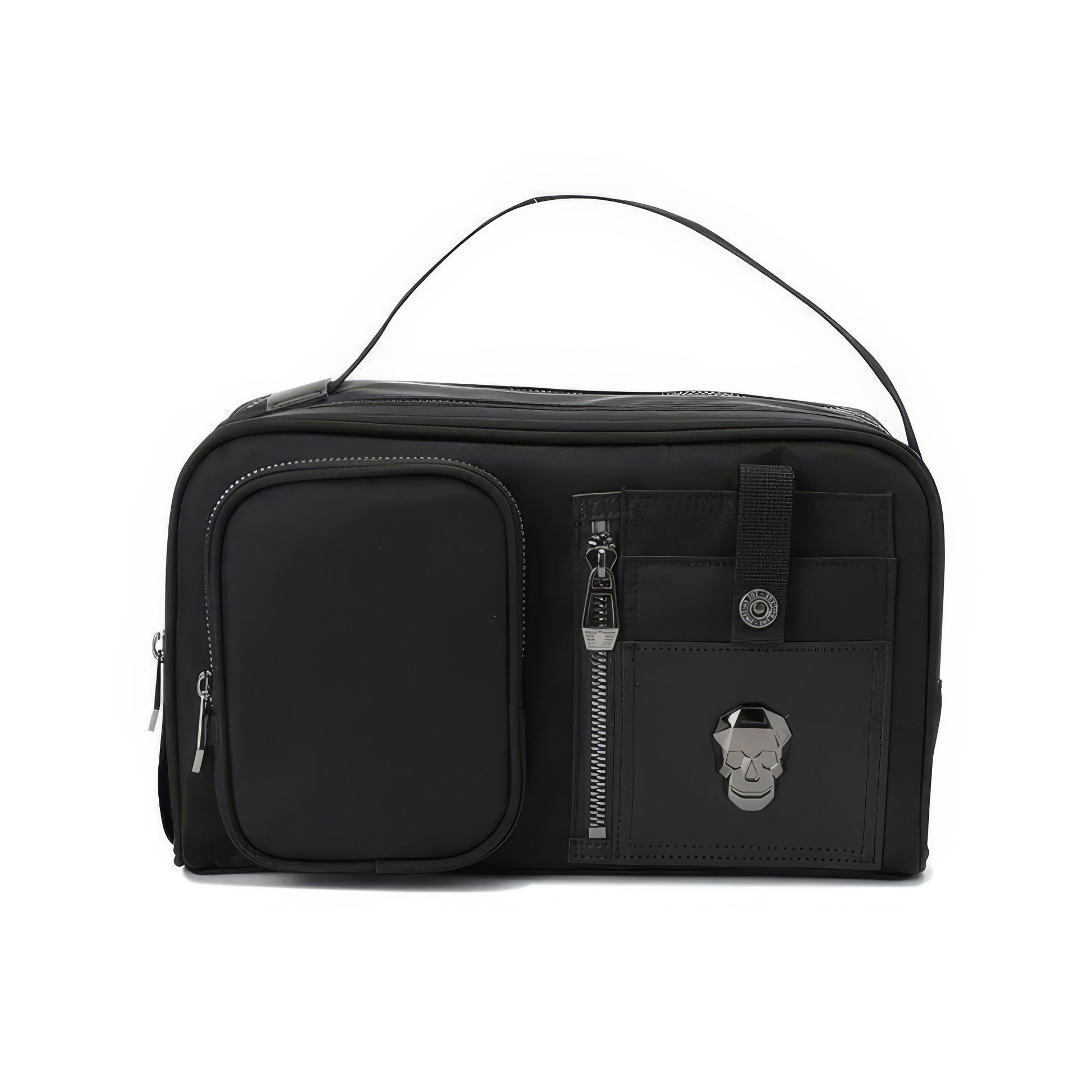 Multi-Compartment Skull Detail Utility Bag