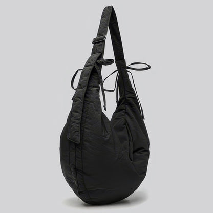 Drawstring Strap Soft Crescent Shoulder Bag