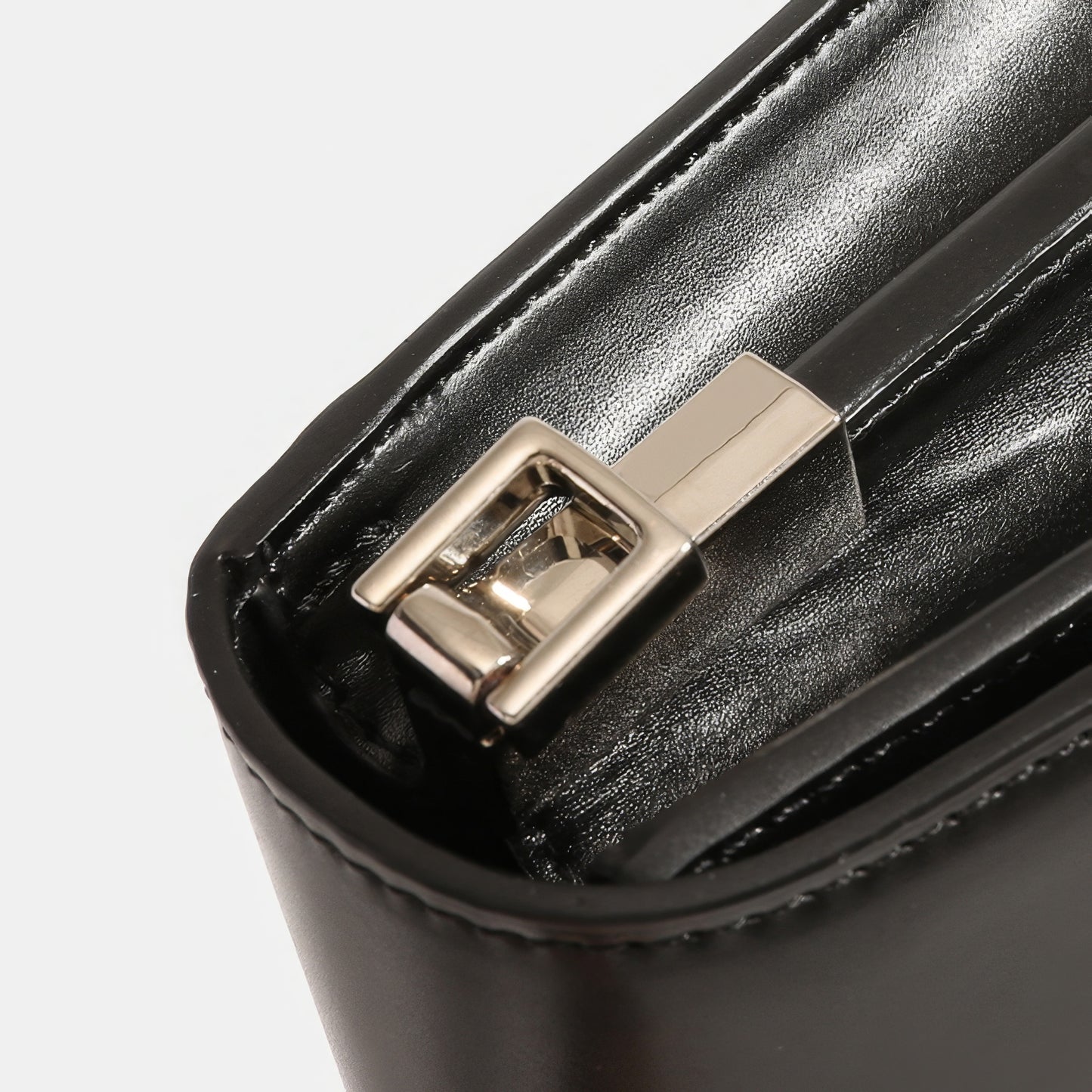 Envelope Flap Faux Leather Crossbody Bag