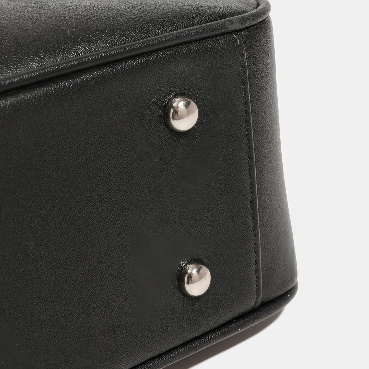 Belted Minimal Faux Leather Shoulder Bag