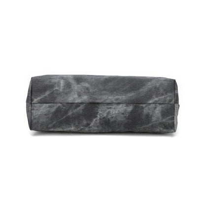 Washed Canvas Twisted Strap Flap Bag