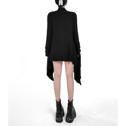 Asymmetrical Drape Long Cardigan