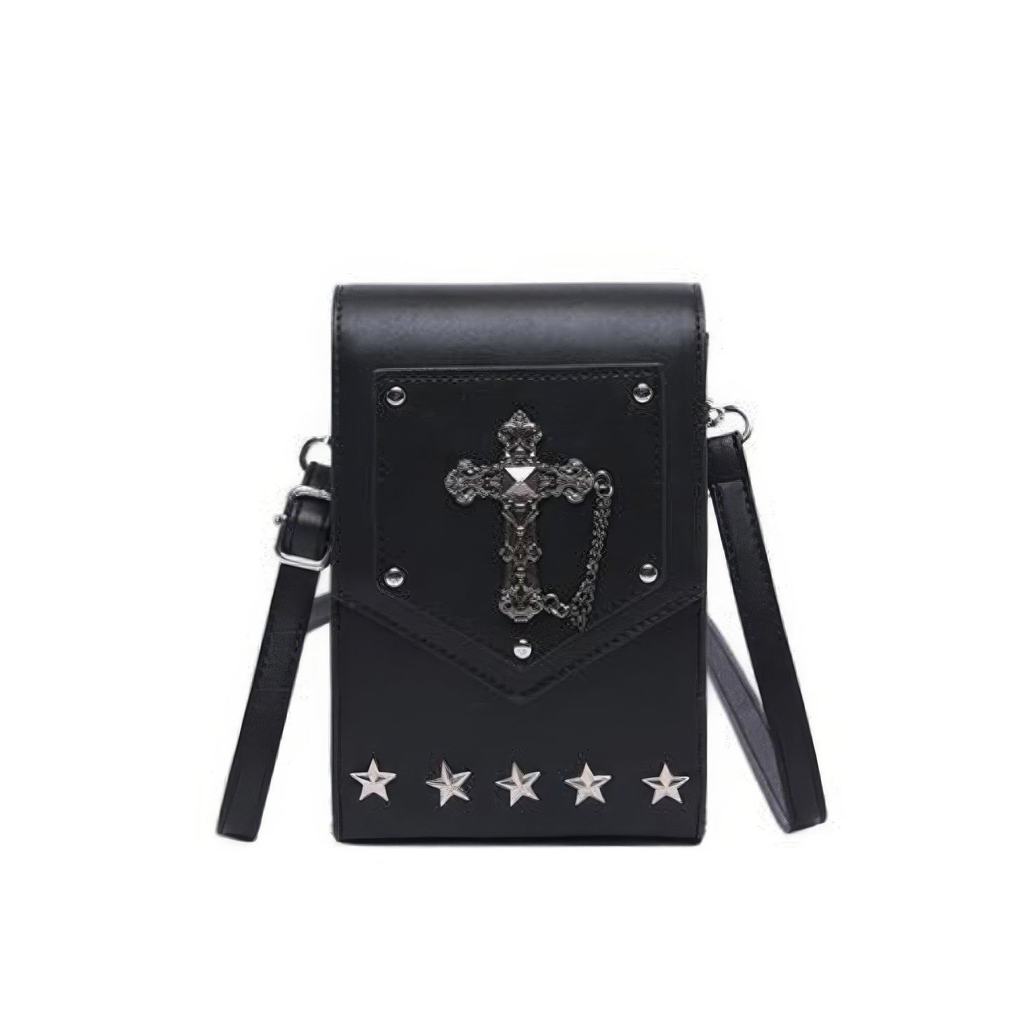 Cross Studded Slim Mini Crossbody Bag