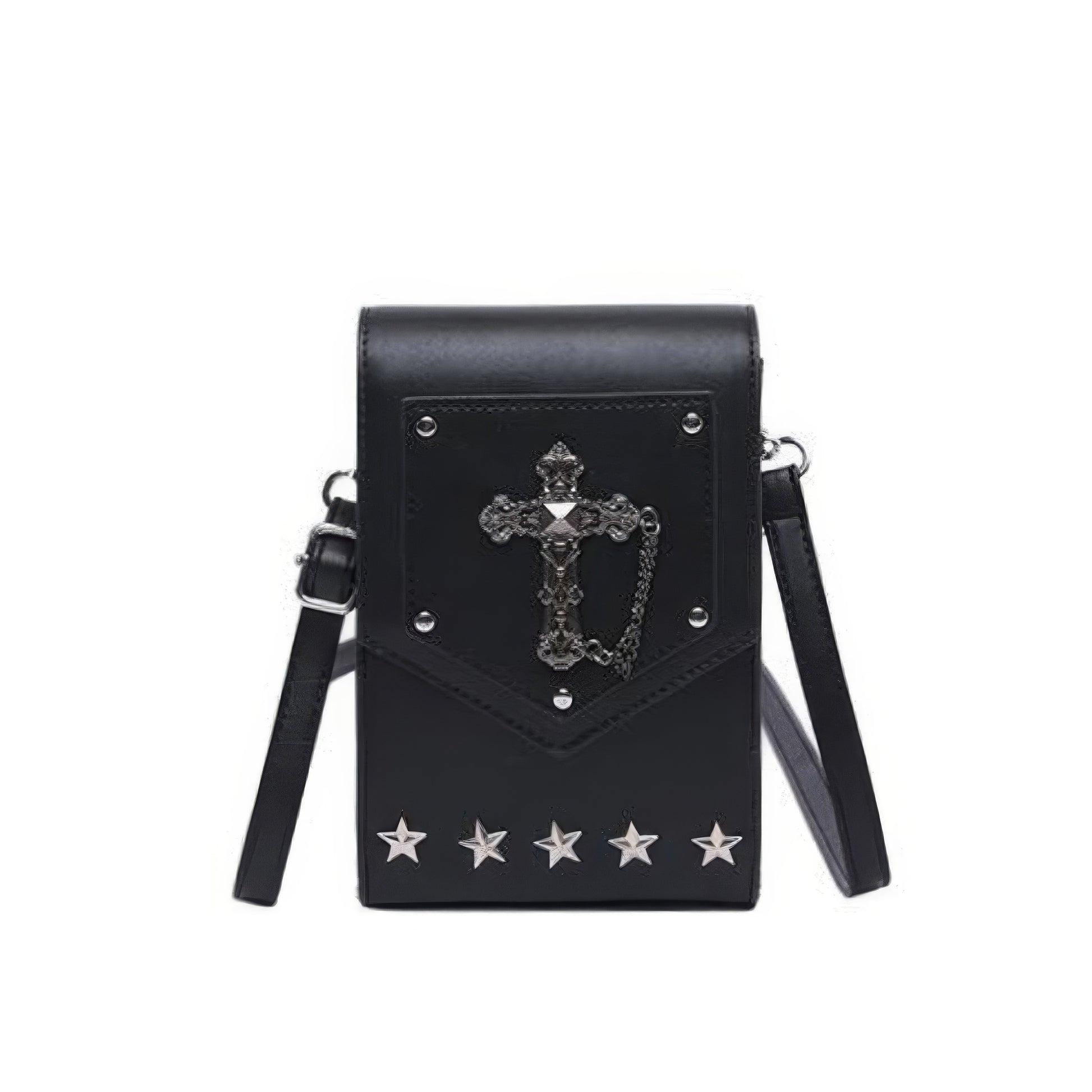 Cross Studded Slim Mini Crossbody Bag