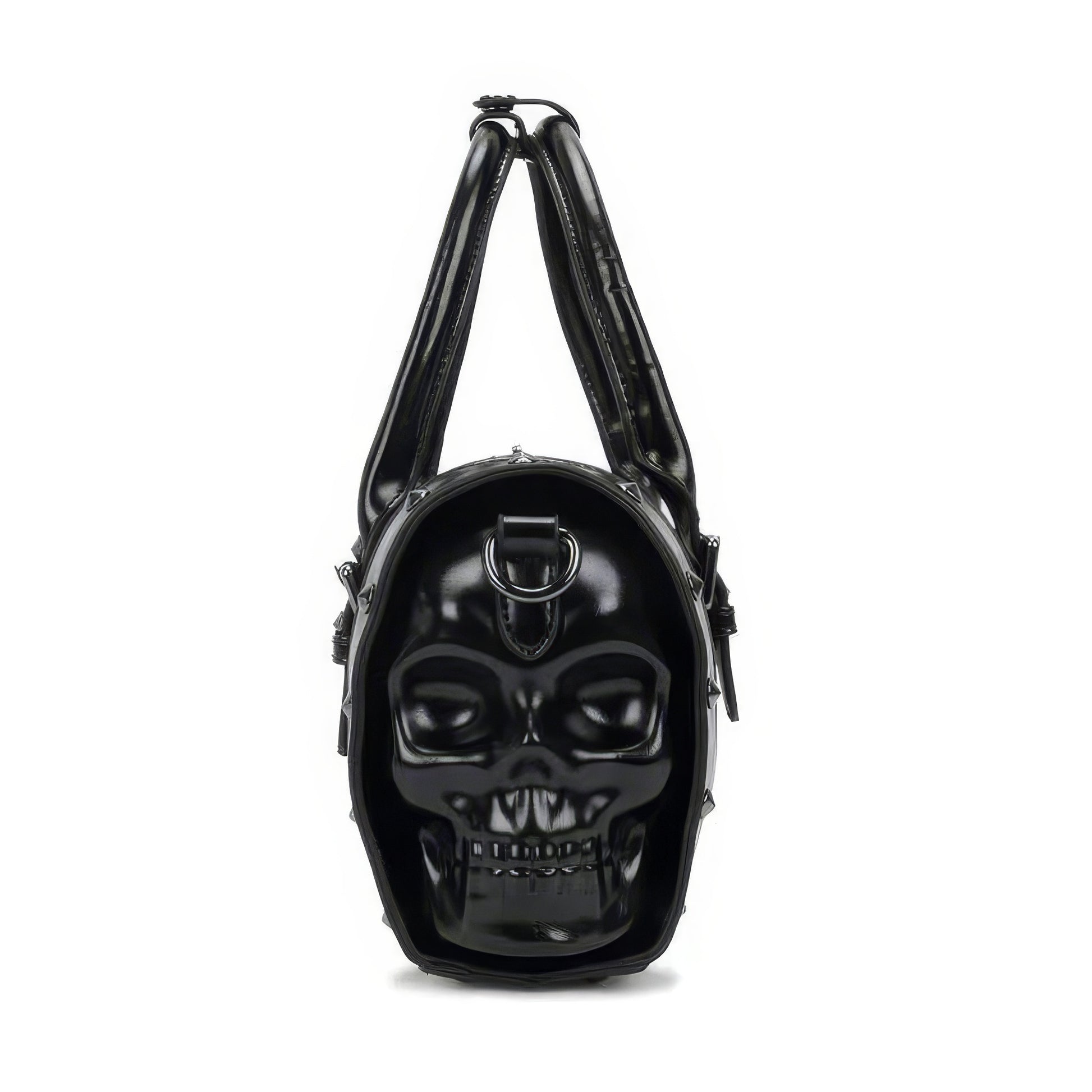 3D Skull Embossed Barrel Shoulder Bag