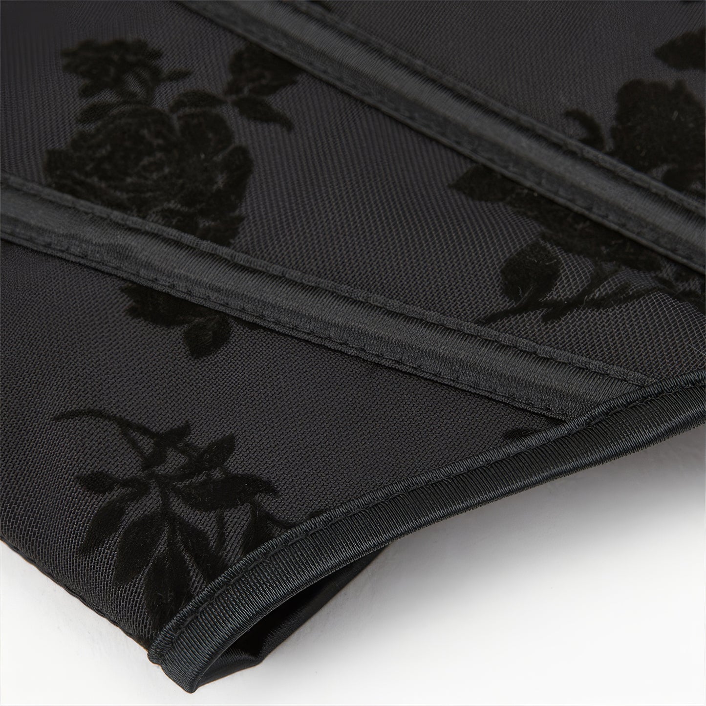 Velvet Floral Embossed Corset Top