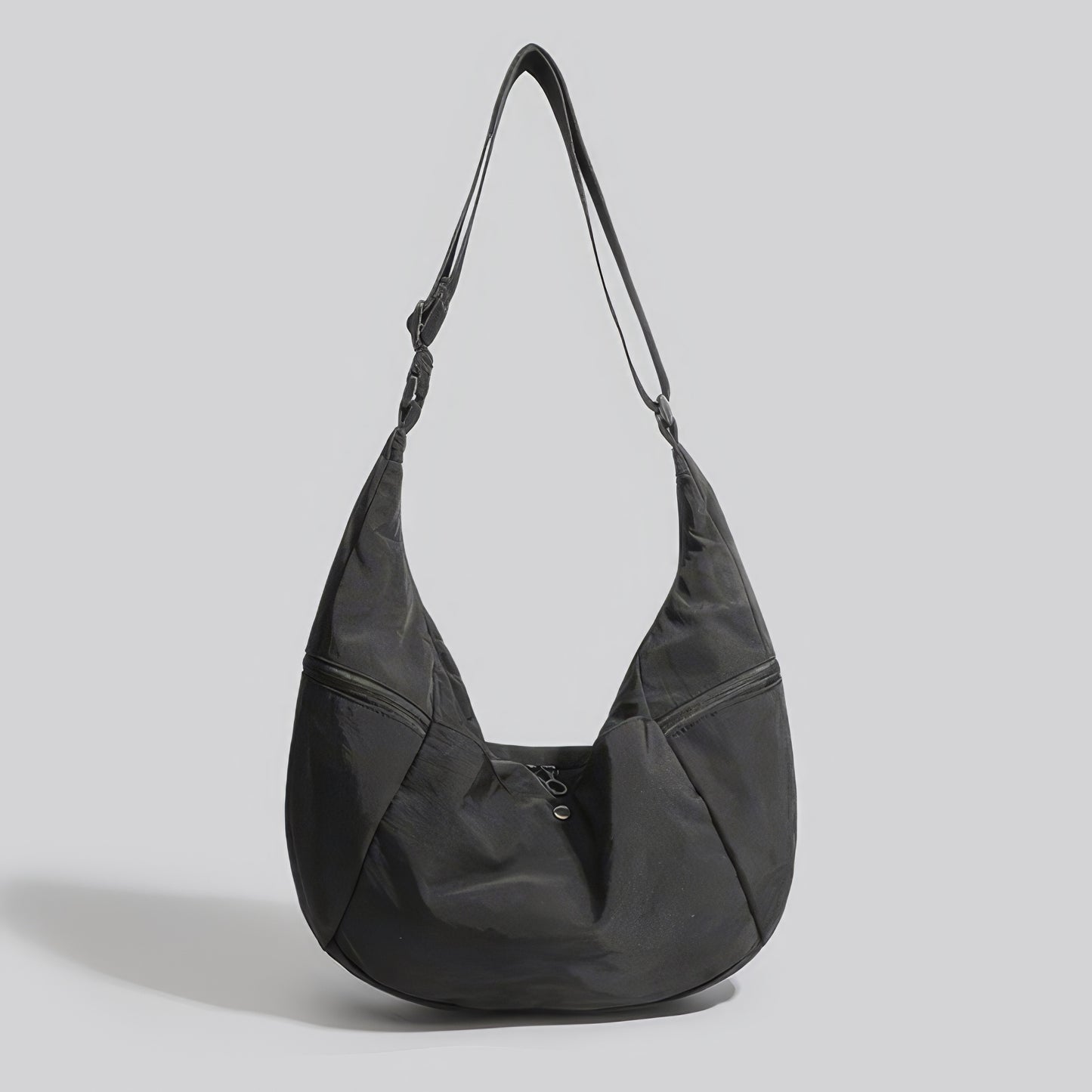 Utility Zip Crescent Shoulder Bag