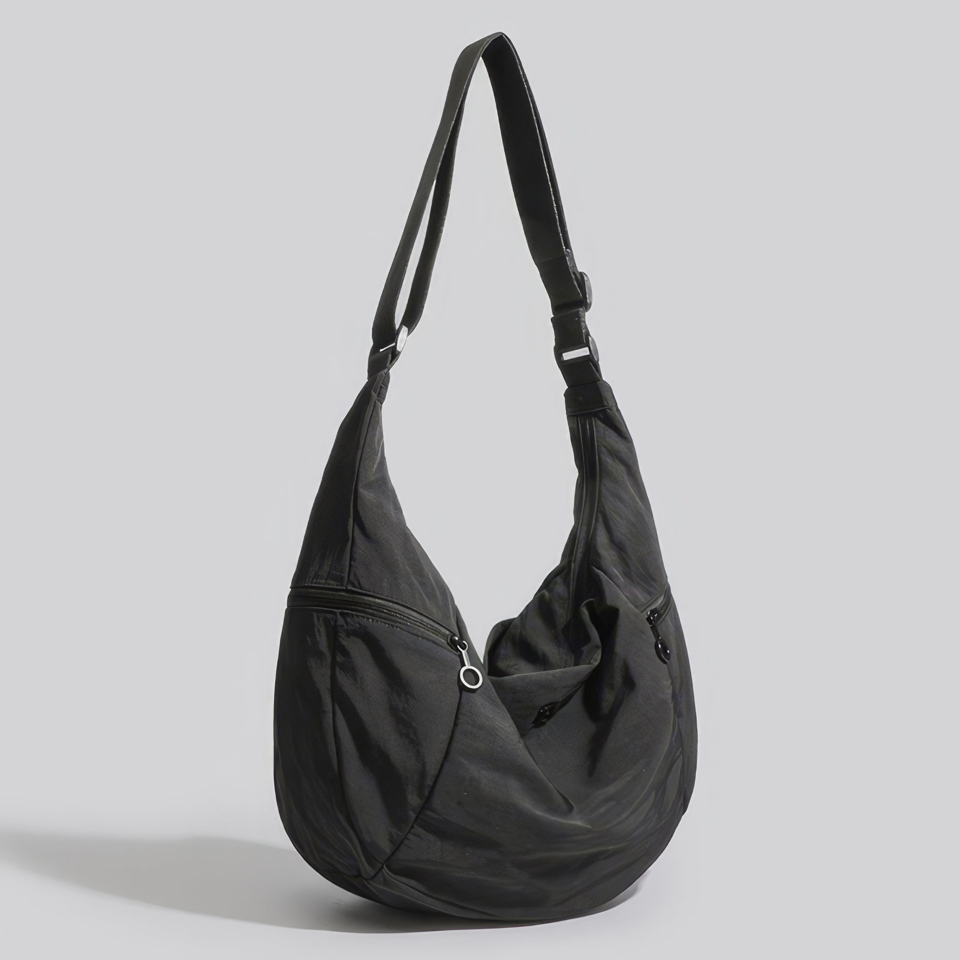 Utility Zip Crescent Shoulder Bag