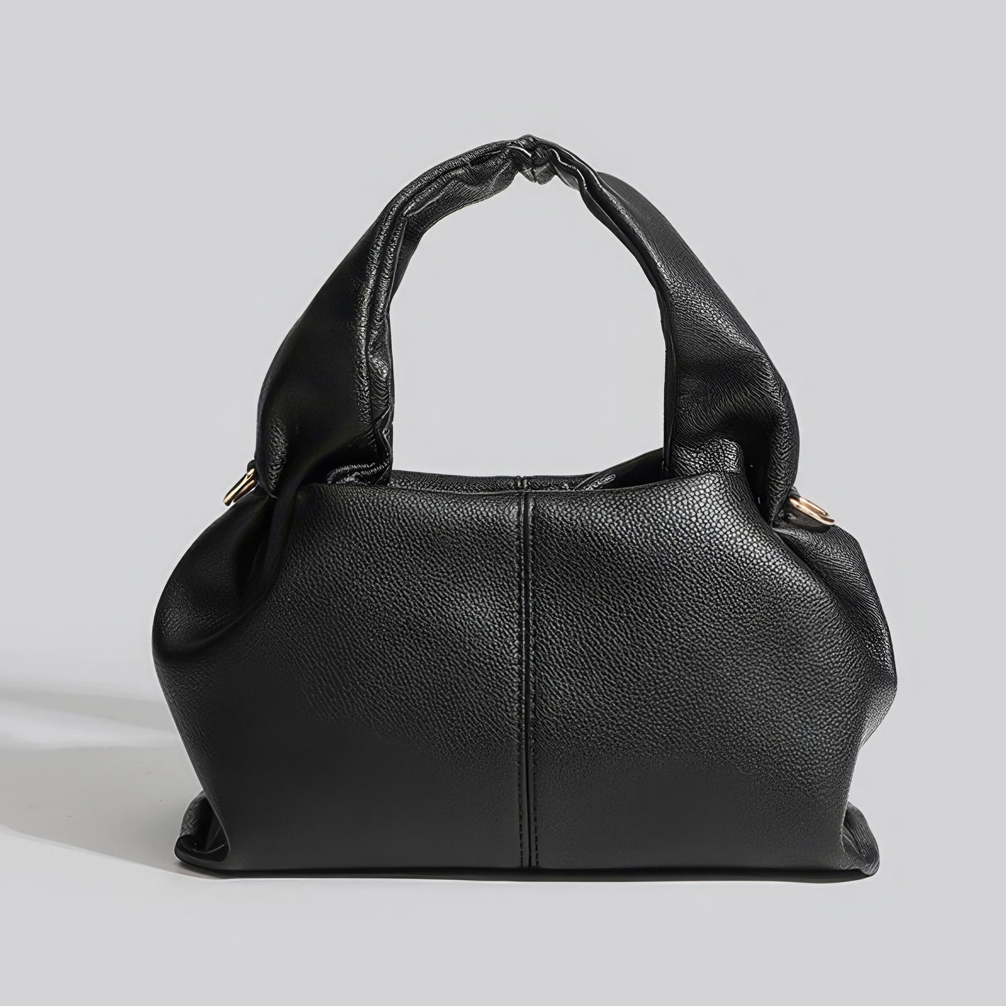 Soft Ruched Faux Leather Mini Bag