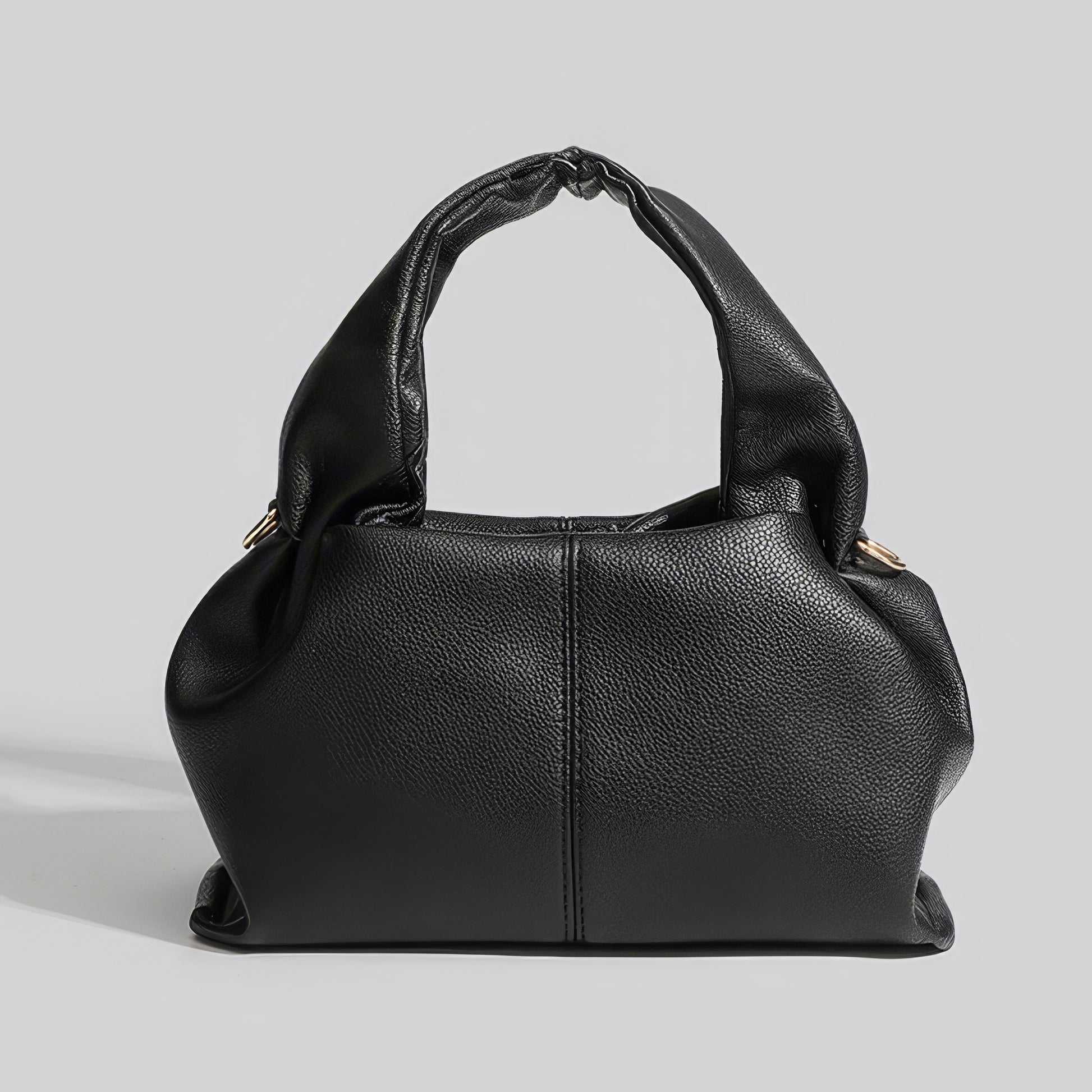 Soft Ruched Faux Leather Mini Bag