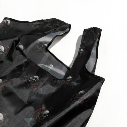 Skull Rose Foldable Eco Tote Bag