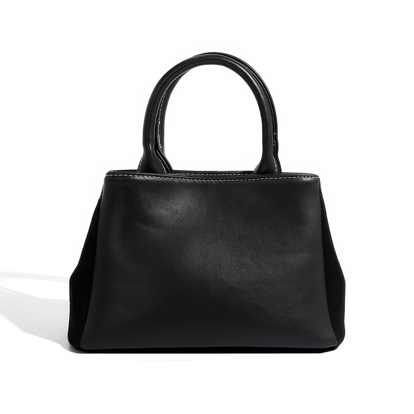 Denim Stitch Detail Mini Satchel Bag