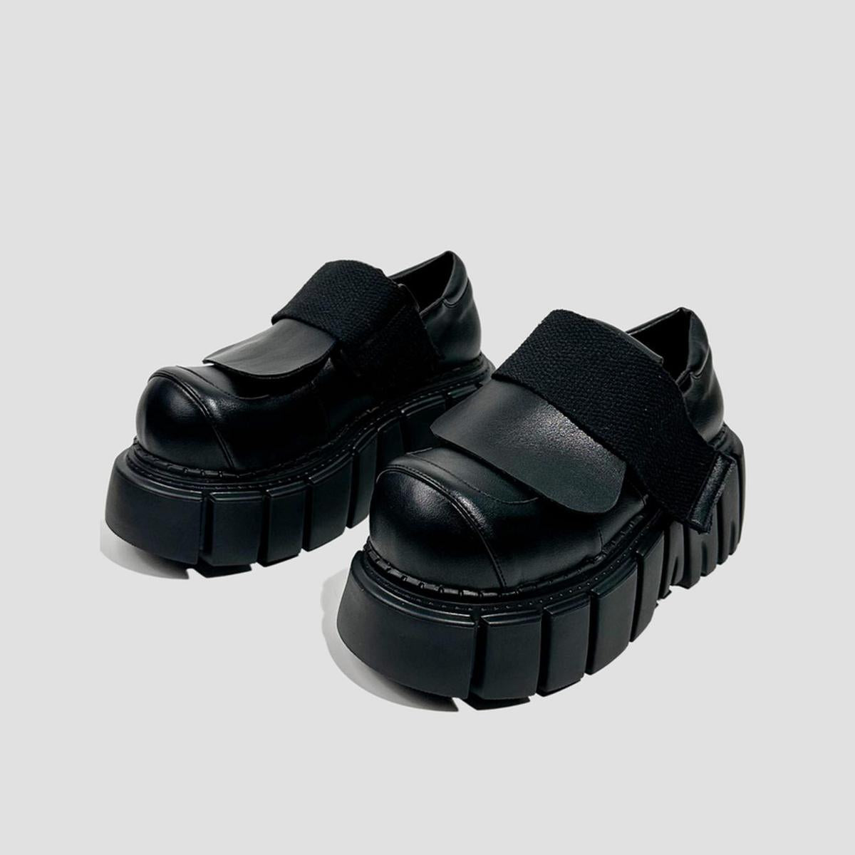 Chunky Velcro Strap Platform Shoes