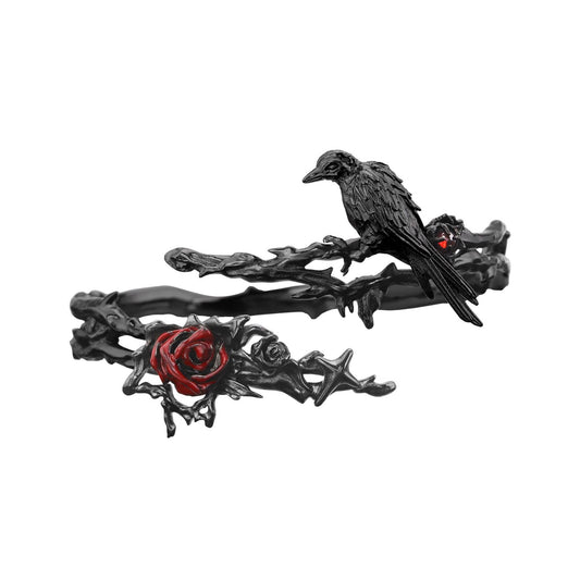 Black Rose Raven Arm Cuff