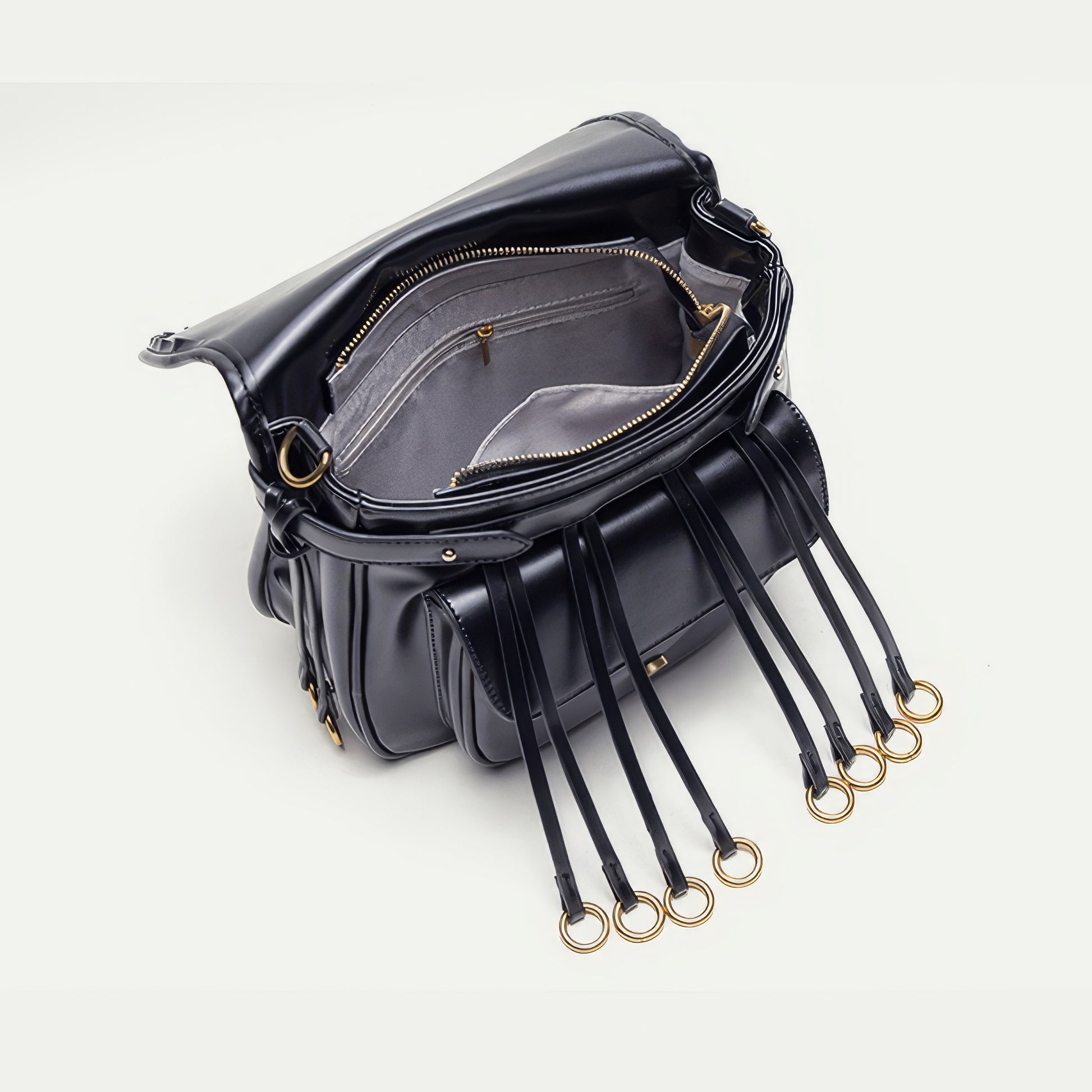 Ring Strap Buckle Detail Shoulder Bag