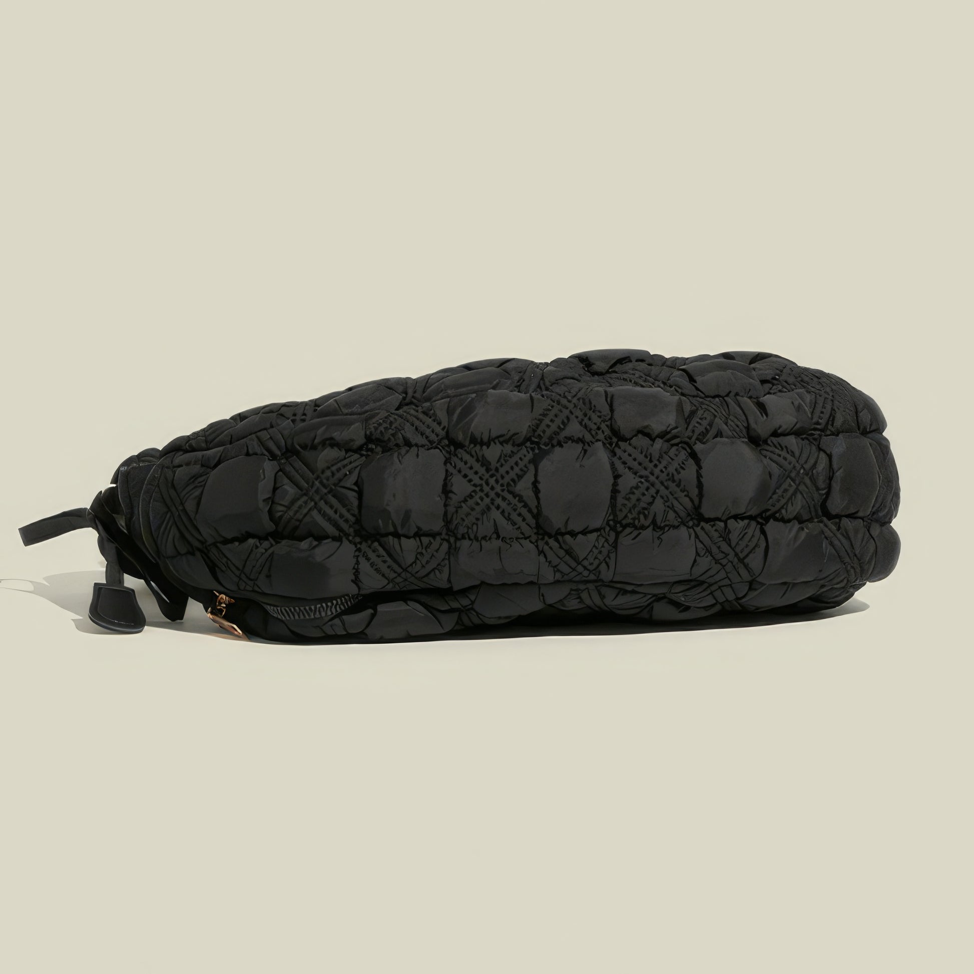 Puffy Quilted Scrunch Handle Shoulder Bag