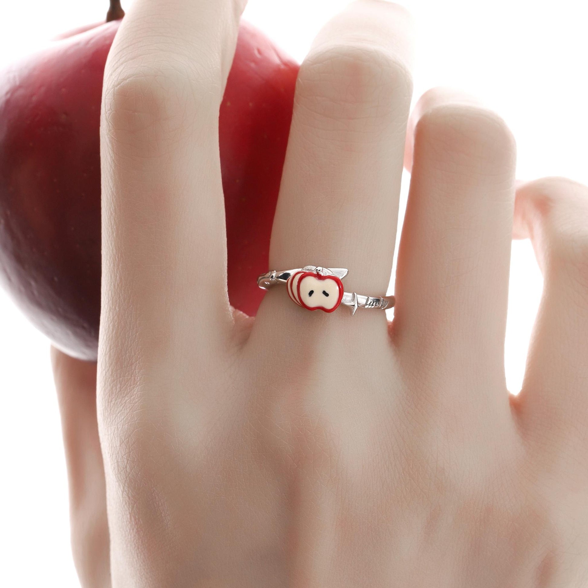 Sliced Apple Fork Ring
