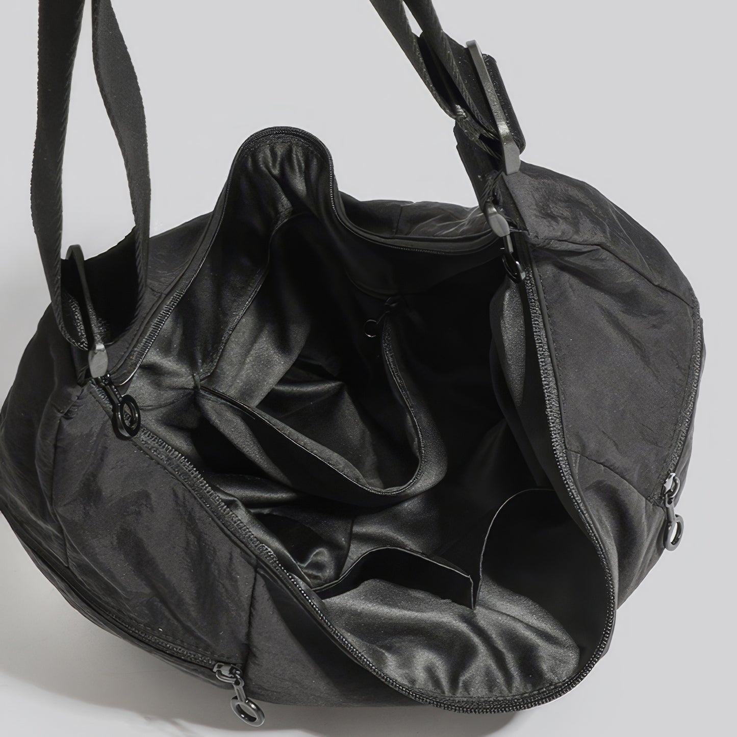 Utility Zip Crescent Shoulder Bag