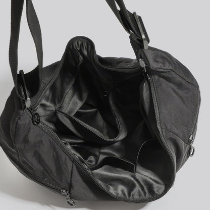 Utility Zip Crescent Shoulder Bag