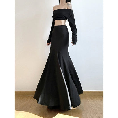 Mermaid High-Waist Maxi Skirt