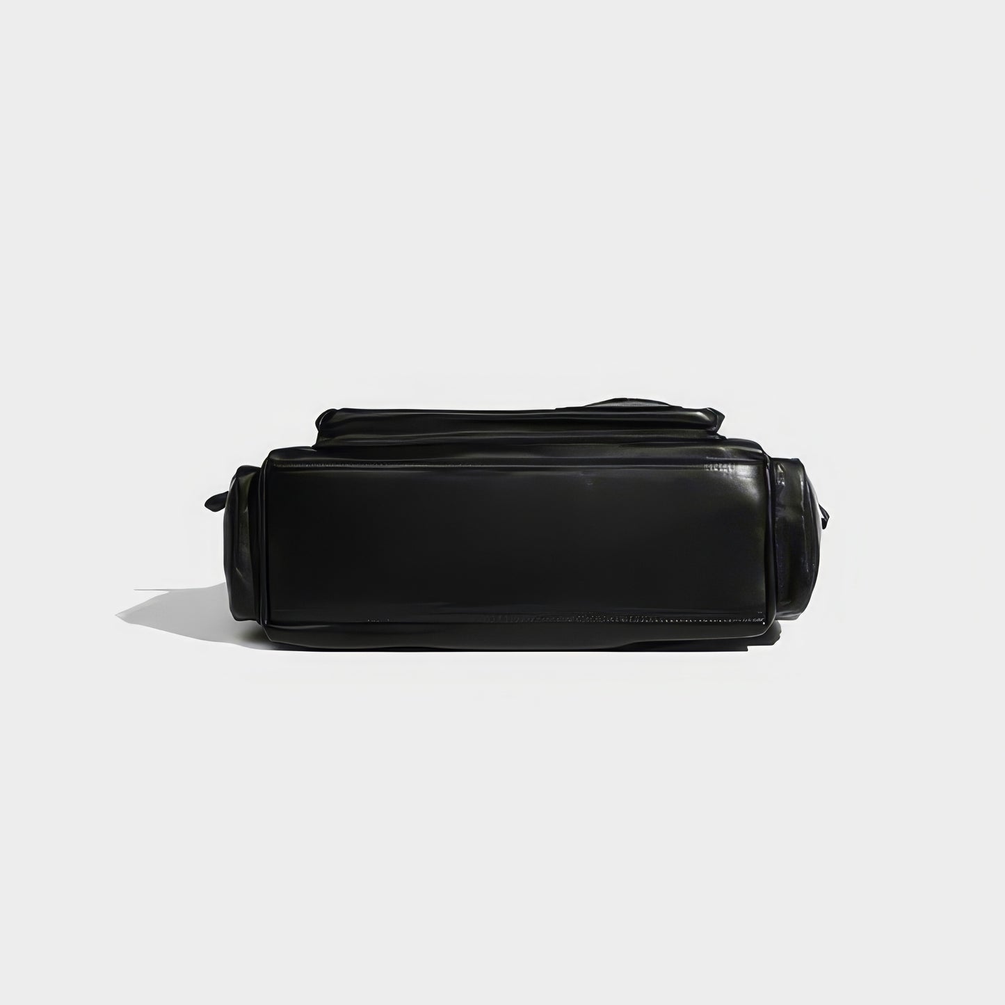 Multi-Zip Faux Leather Double Strap Shoulder Bag
