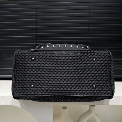 Patent Bow Strap Accent Shoulder Bag