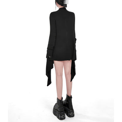 Asymmetrical Drape Long Cardigan