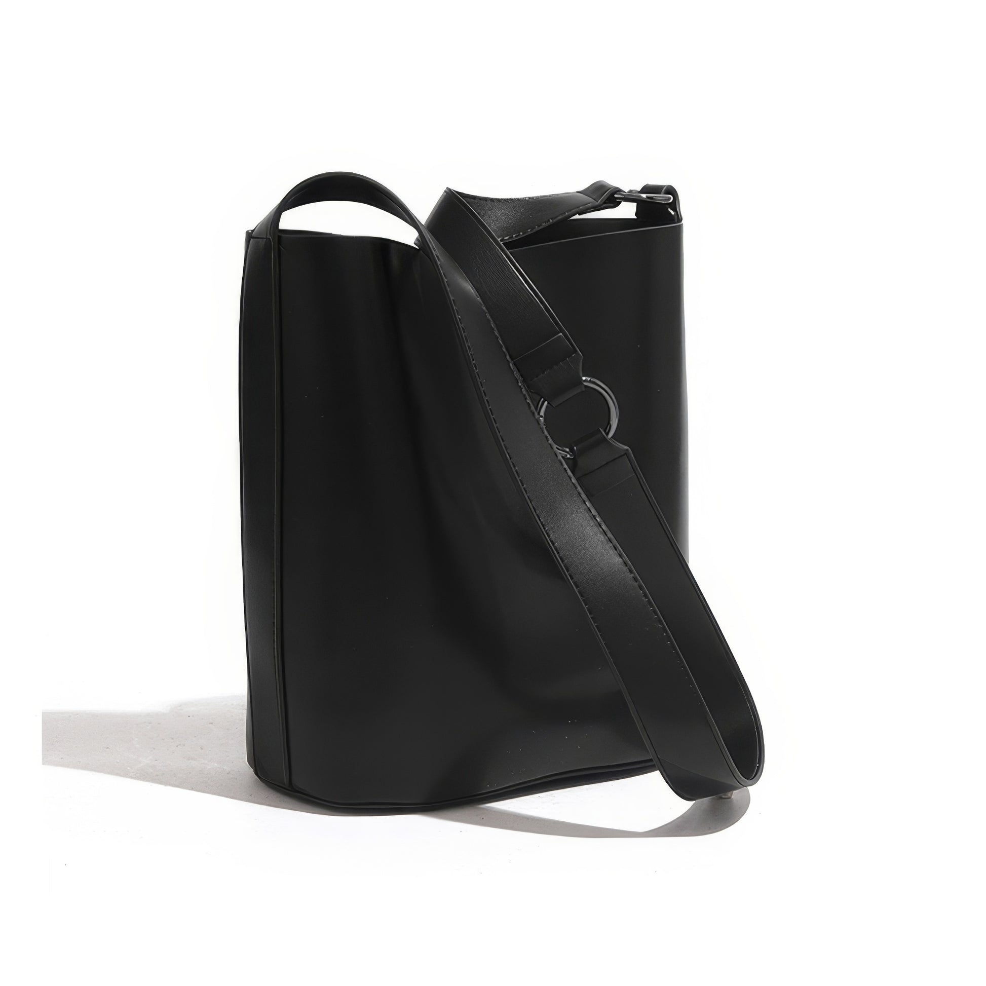 Minimal Smooth Bucket Shoulder Bag