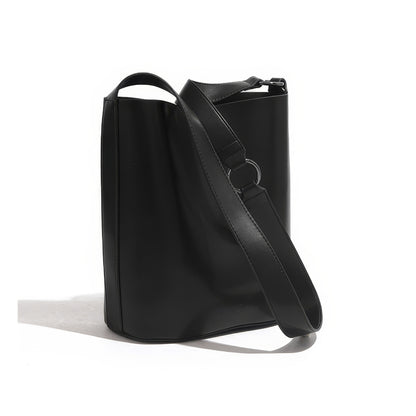 Minimal Smooth Bucket Shoulder Bag