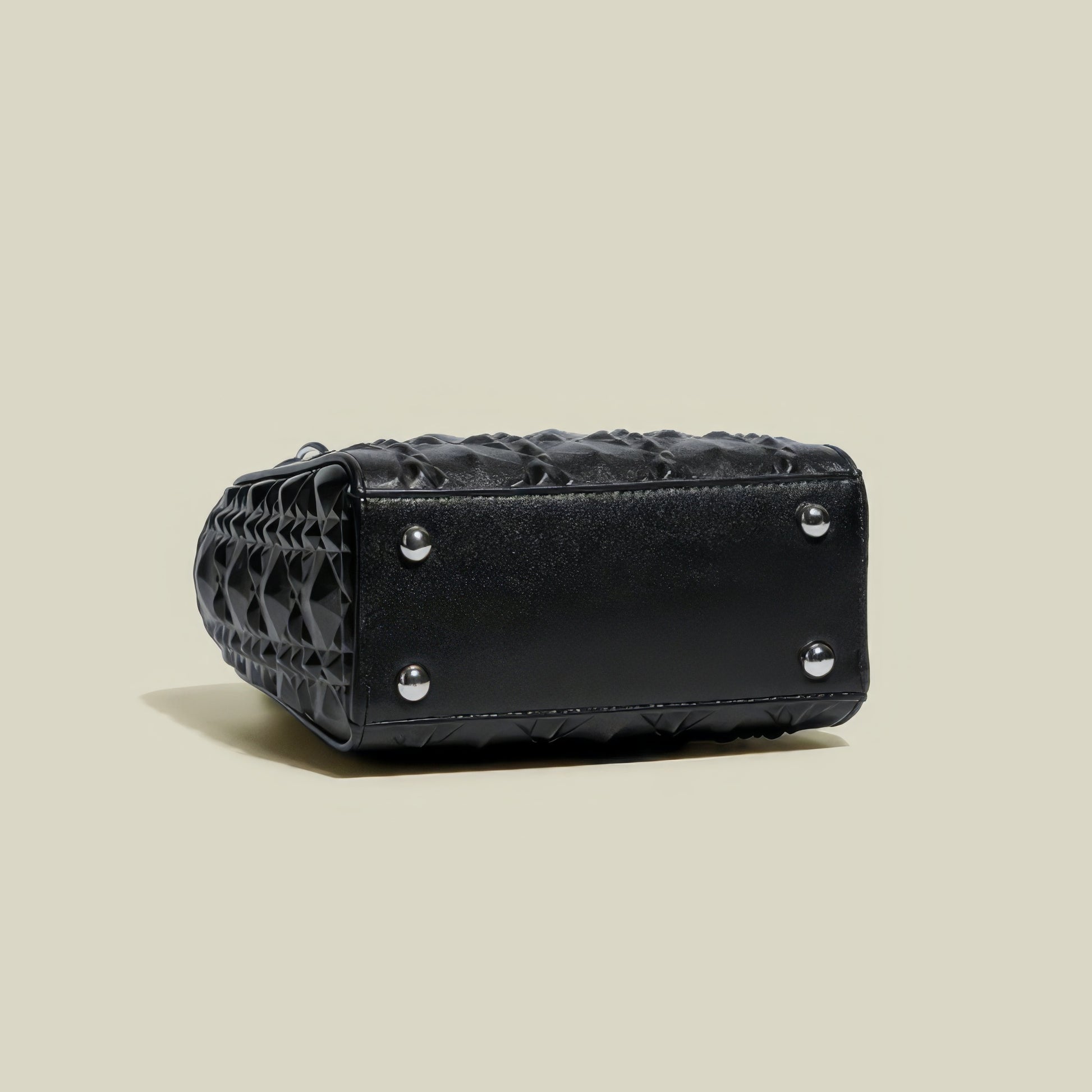 Embossed Glossy Mini Square Tote Bag