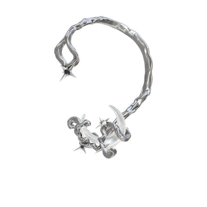 Spiked Crescent Moon Ear Cuff