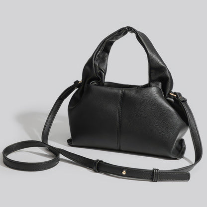 Soft Ruched Faux Leather Mini Bag