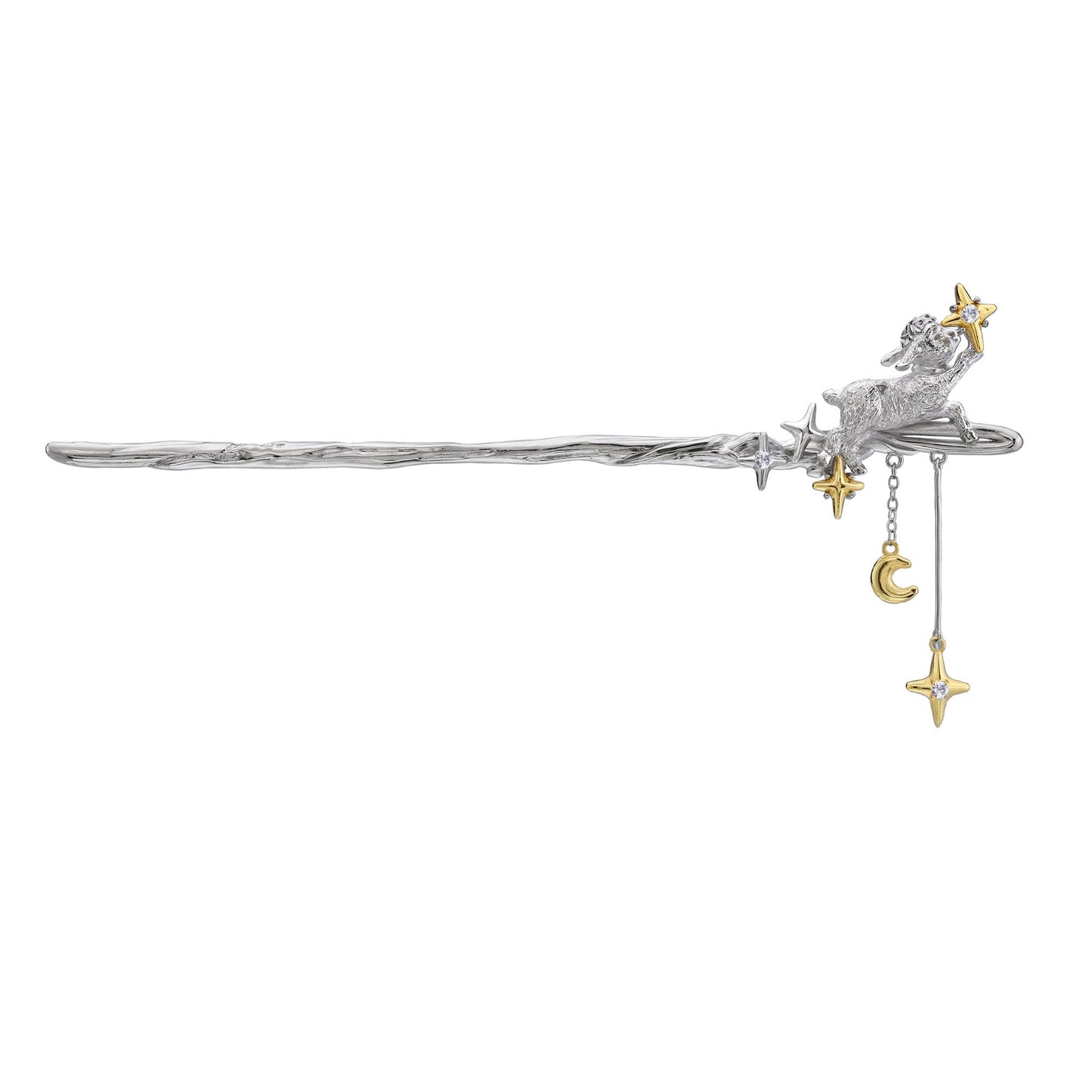 Moonlight Lamb Star Hair Stick