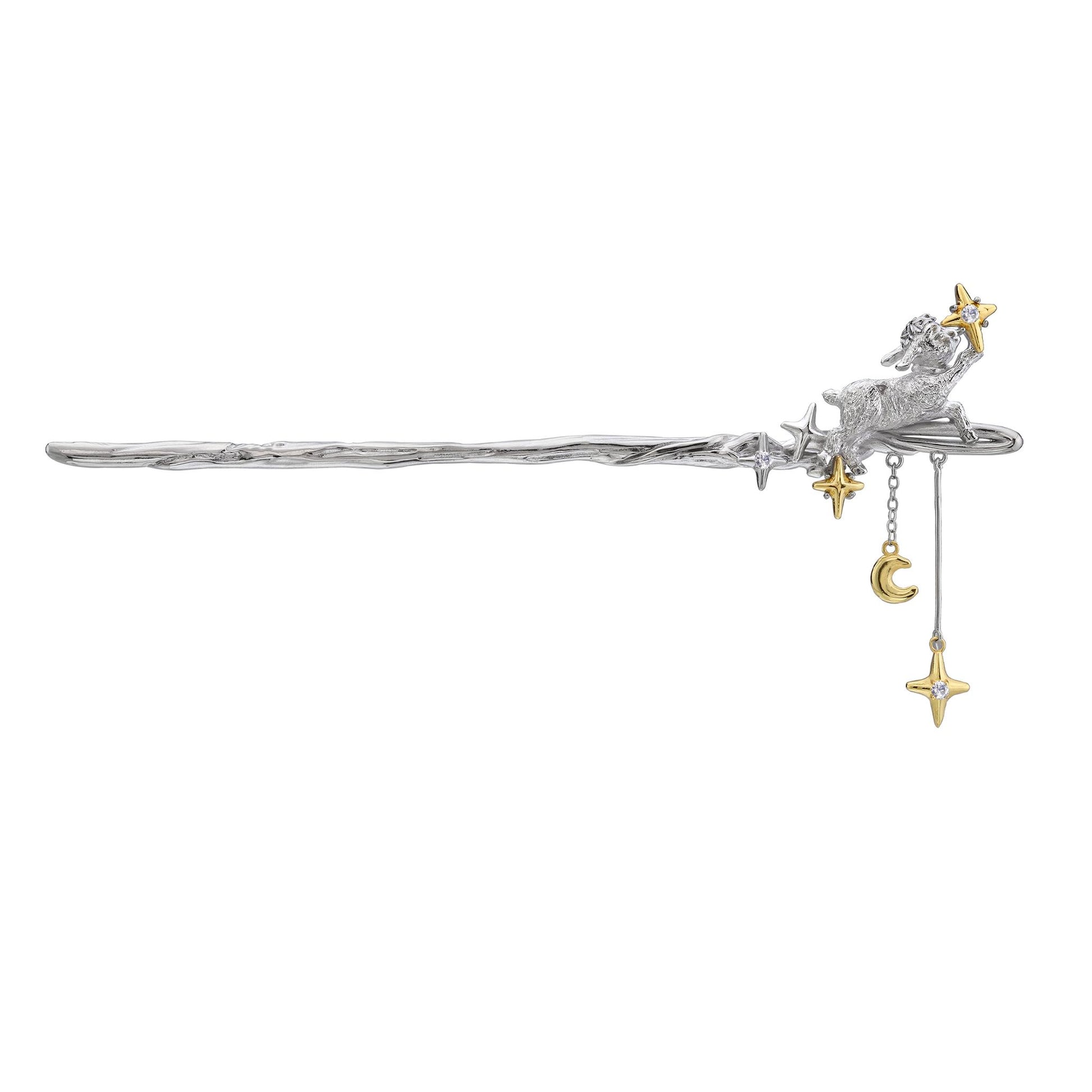 Moonlight Lamb Star Hair Stick