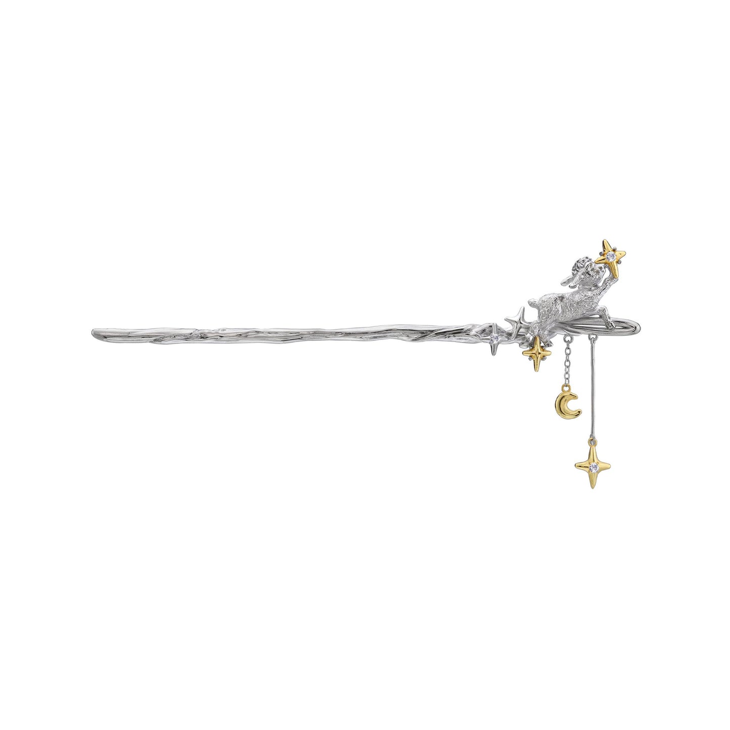 Moonlight Lamb Star Hair Stick