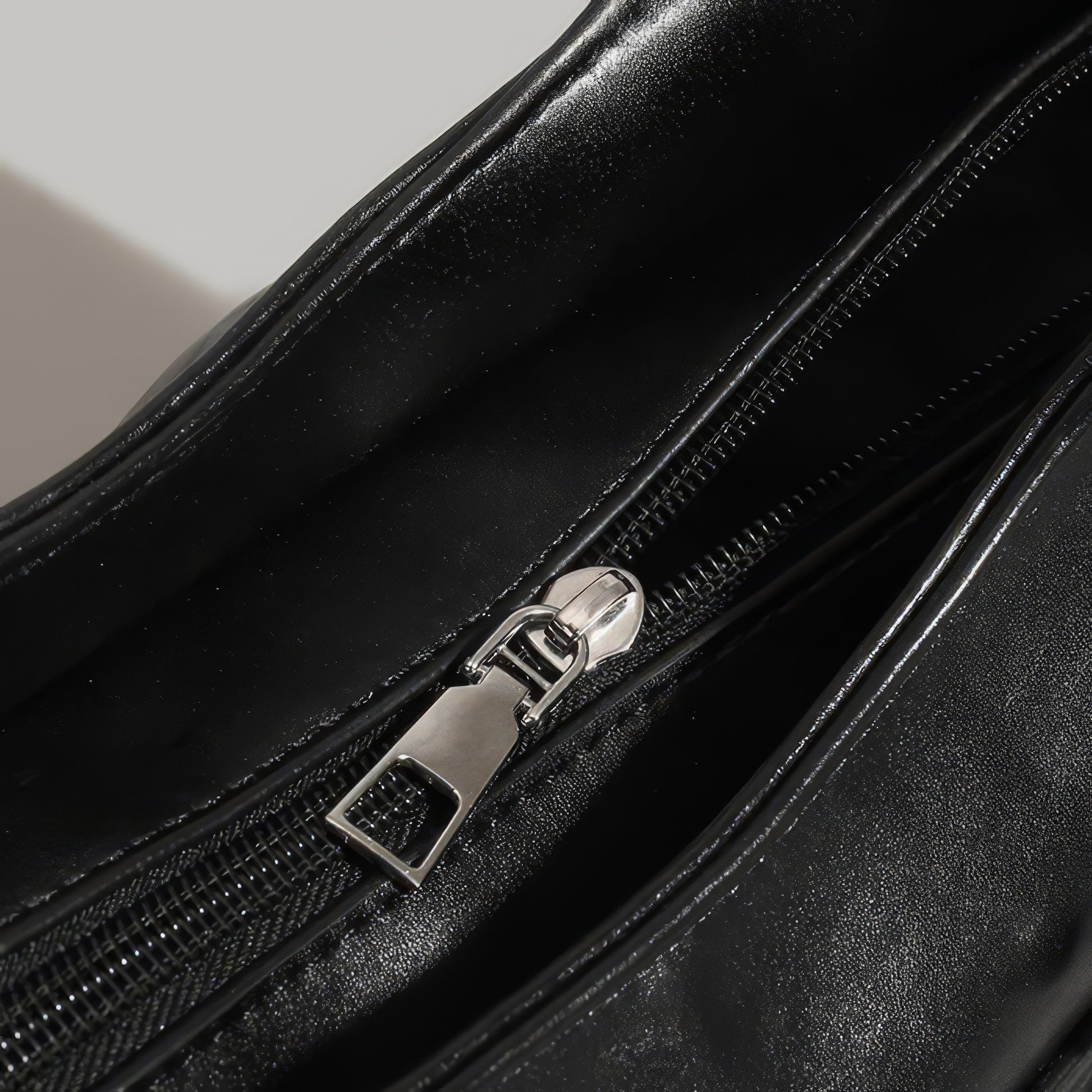 Chain Accent Buckle Pocket Faux Leather Shoulder Bag
