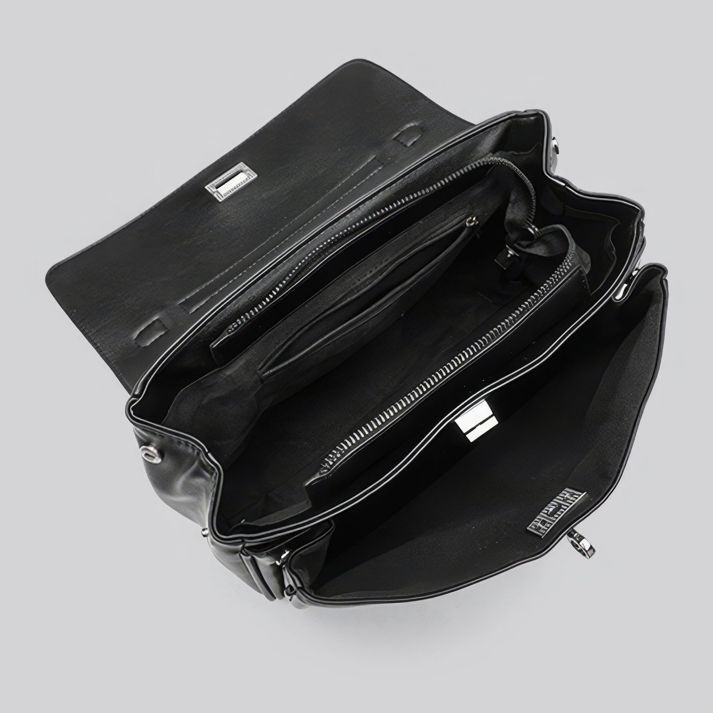 Structured Matte Flap Shoulder Bag
