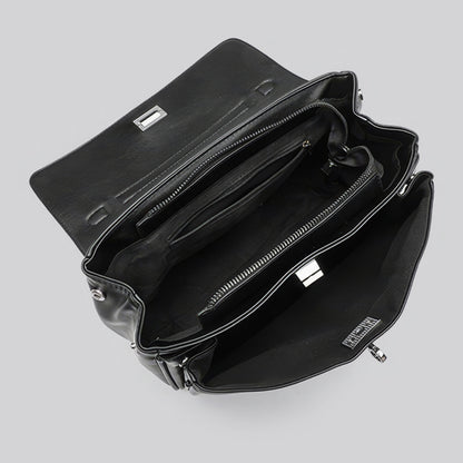 Structured Matte Flap Shoulder Bag