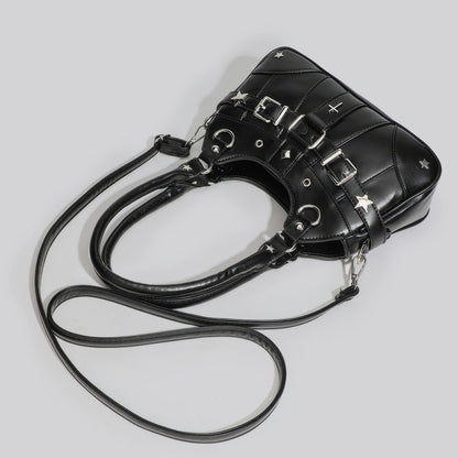 Star Rivet Buckle Detail Handbag